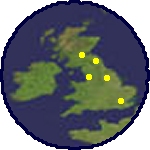 Circular map of the UK