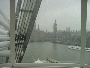 Misty view from the London Eye